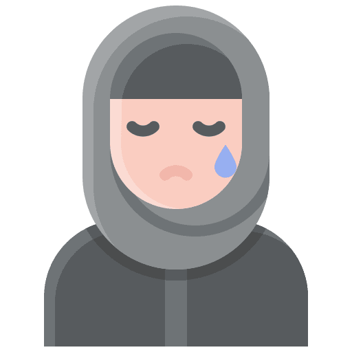 Mourning avatar user funeral icon