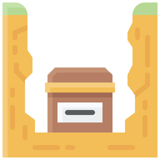 Burial ground graveyard cultures icon