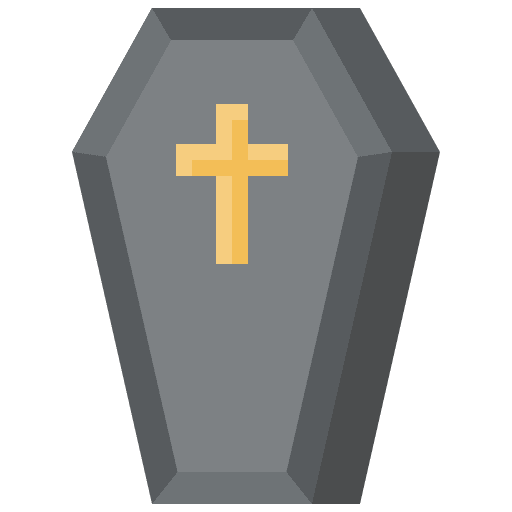 Coffin mourning coffin dracula icon