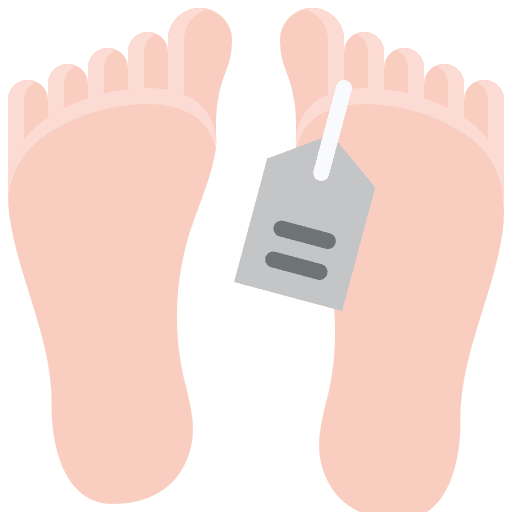 Feets dead dead body feets icon