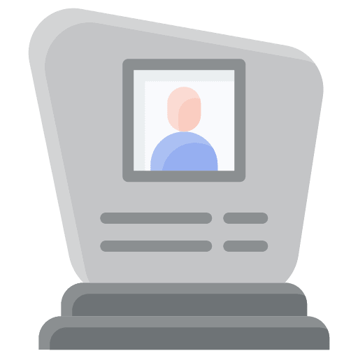 Funeral cementery memory funeral icon