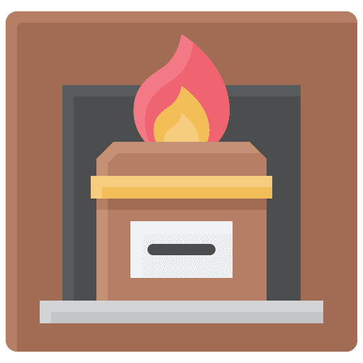 Furnace flames furnace funeral icon
