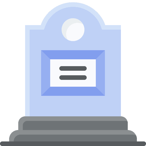 Gravestone cemetery architecture and city grave icon