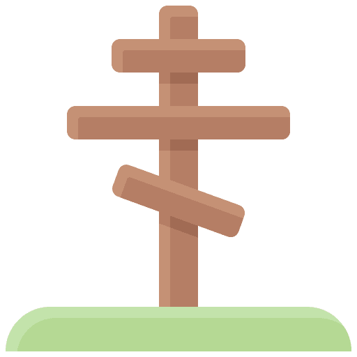 Gravestone orthodox cross tomb tombstone icon