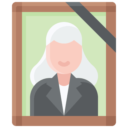 Portrait dead woman pictures icon