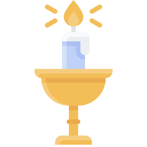 Candle flame candles construction and tools icon