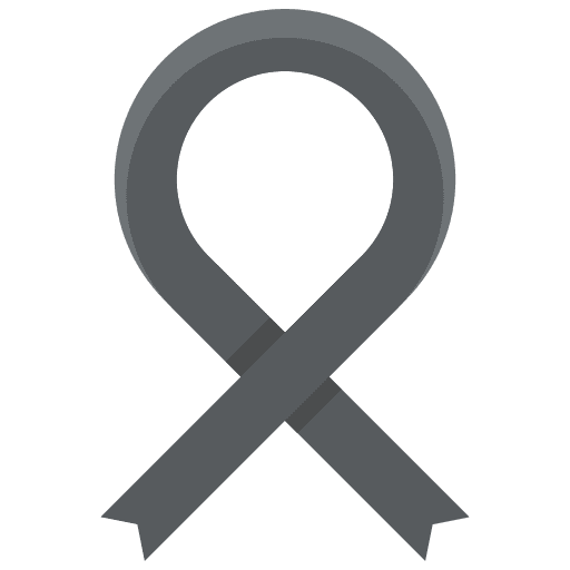 Ribbon cultures funeral victim icon