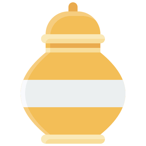 Urn cremated ashes dead icon