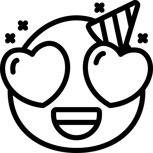 Love love smile grin icon