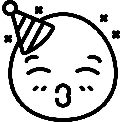 Kiss face smileys emotion icon