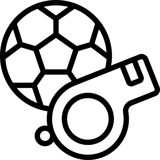 Whistle ball sports and competition game icon