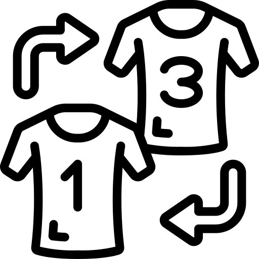 Swap change football sports and competition icon Swap change football sports and competition icon