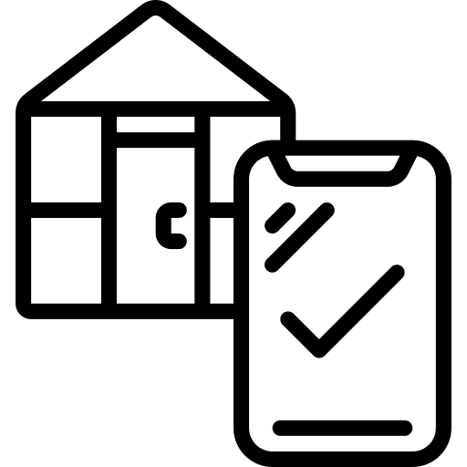 Greenhouse greenhouse check plant icon