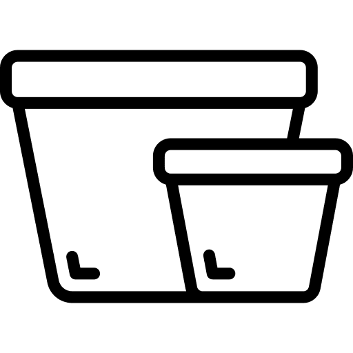 Plant pot agriculture farming and gardening farm icon
