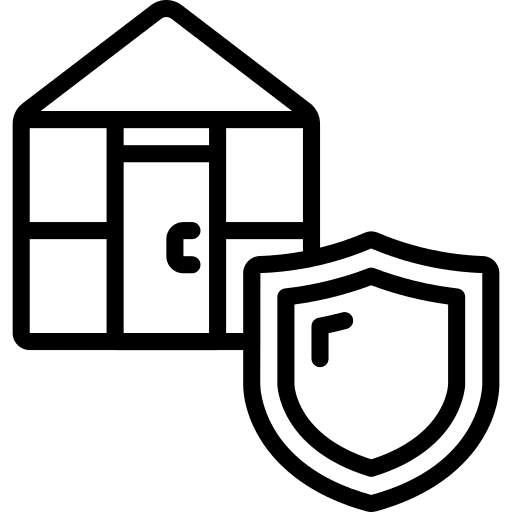Greenhouse farming and gardening shield environment icon