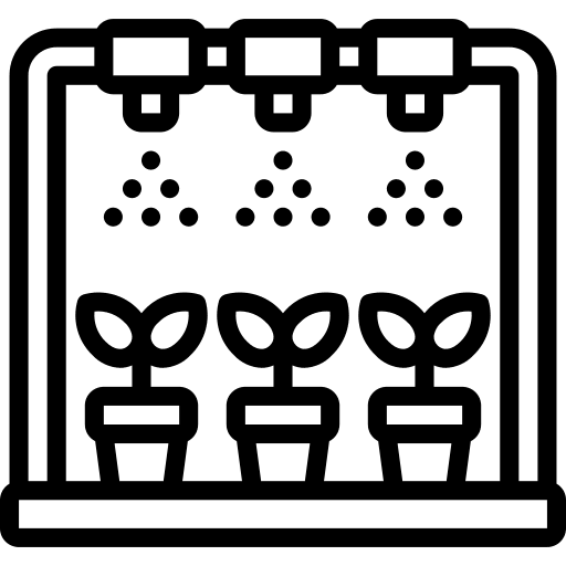 Irrigation system warehouse plant nature icon