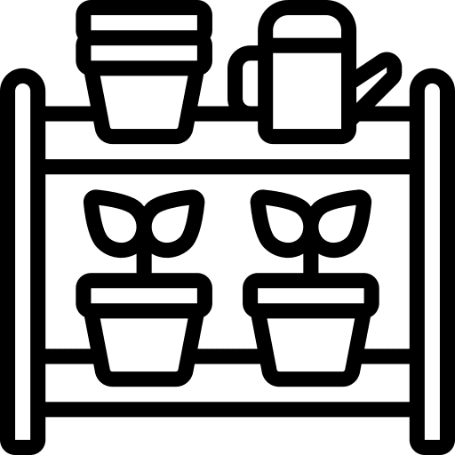 Shelving shelving gardening planting icon