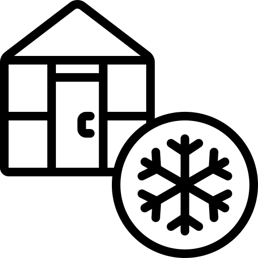 Greenhouse botanic temperature weather icon