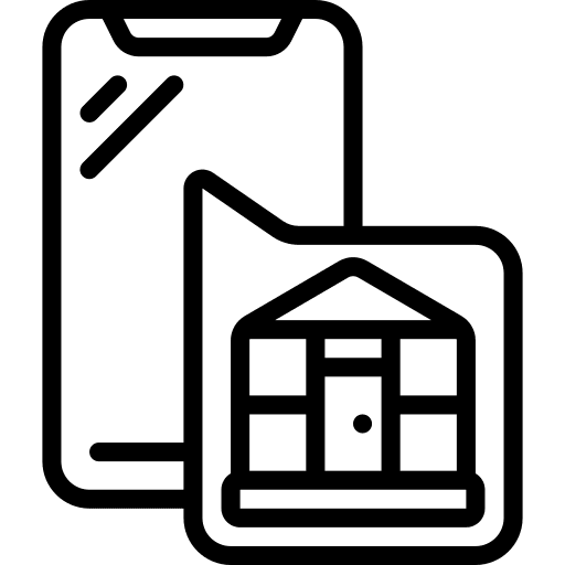 Smartphone technology notification farming and gardening icon