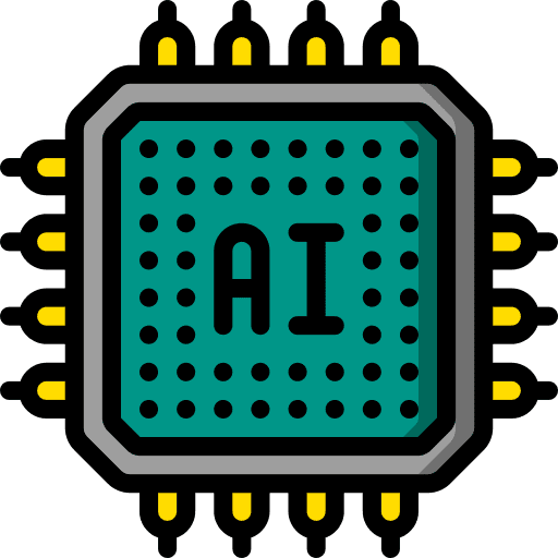 Chip technology cpu chip icon
