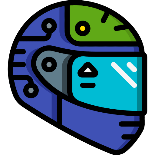 Helmet security cyber punk sci fi icon