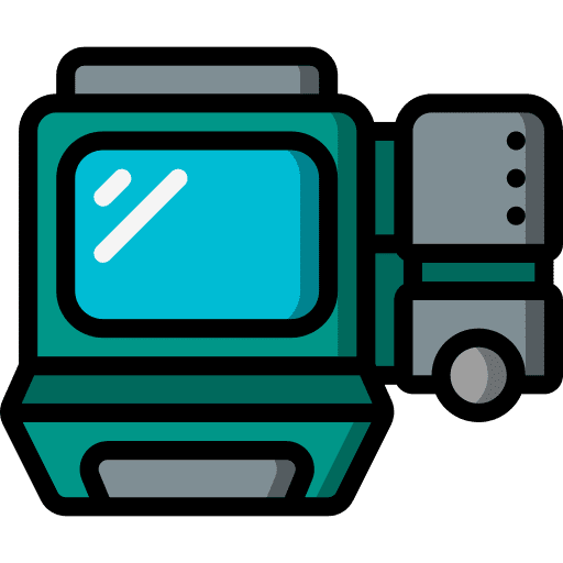Monitor electronics sci fi technology icon