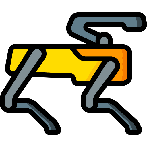 Robot dog futurist electronics robot dog icon