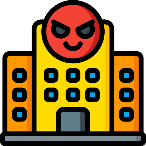 Building corporation business and finance building icon