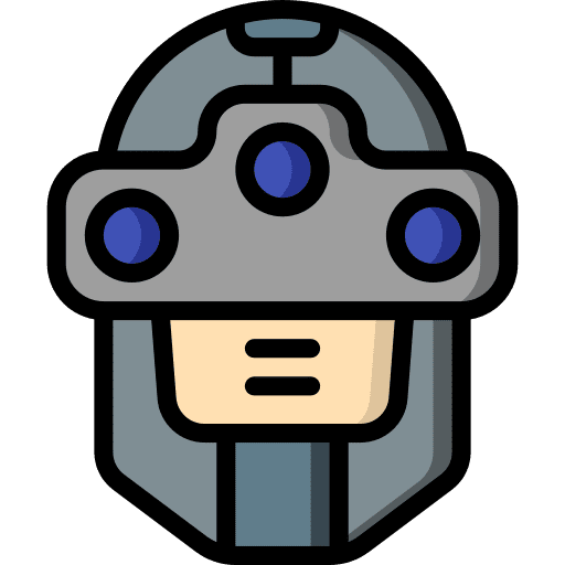 Robot user head avatar icon