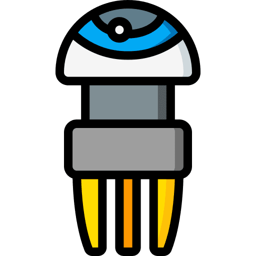 Cyber eye technology futuristic sci fi icon