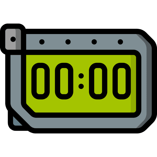 Digital clock wireless timer alarm clock icon