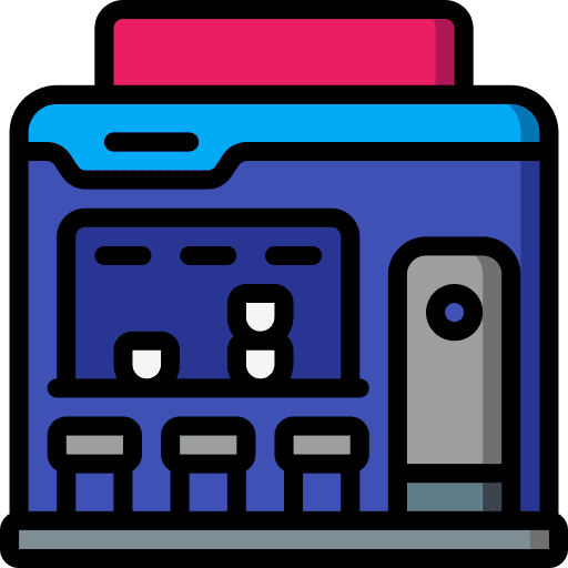 Bar futuristic bar artificial intelligence icon