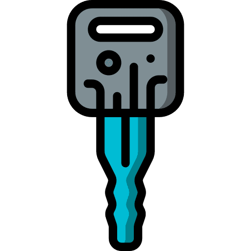 Key security hacker encryption icon