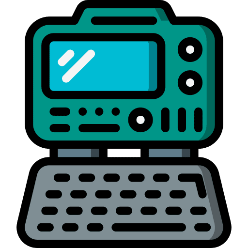 Laptop laptop electronics briefcase icon