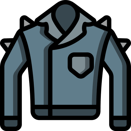 Leather jacket fashion garment rocker icon