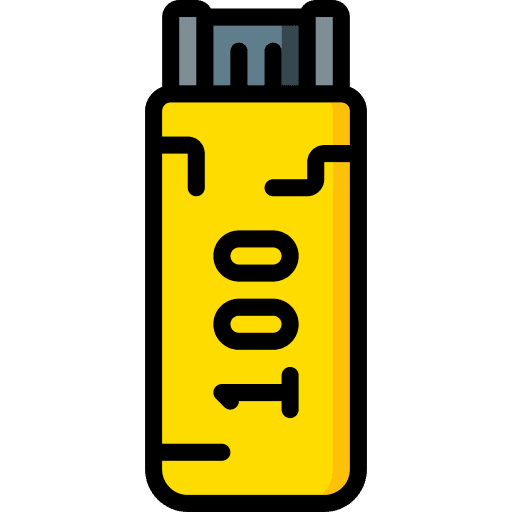 Memory card usb electronics stick icon