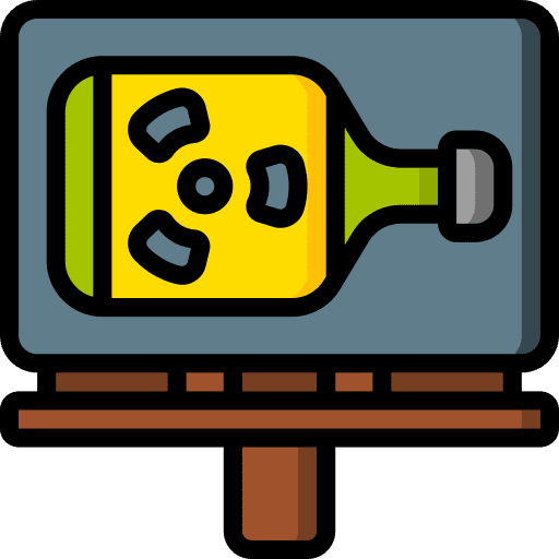 Billboard marketing promotion nuclear icon