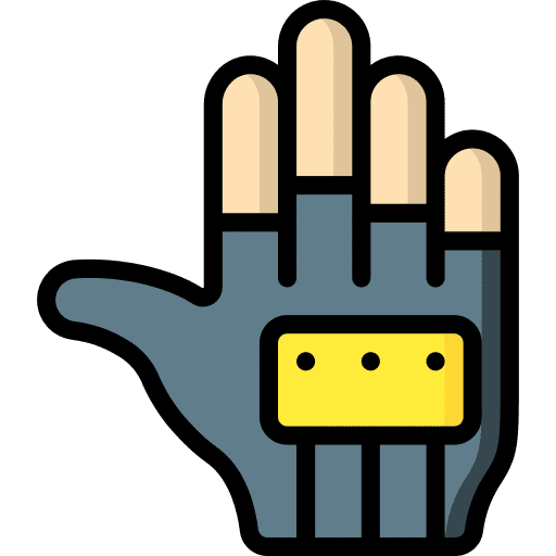 Racing gloves driver sensors racing car icon