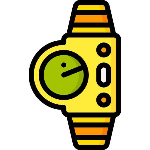 Smartwatch radar time and date smartwatch icon