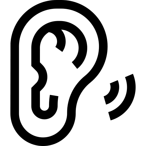 Deafness deaf body part anatomy icon