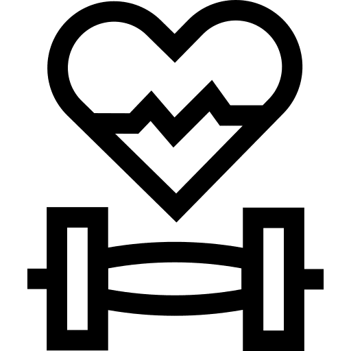 Heart rate fitness workout heart rate icon