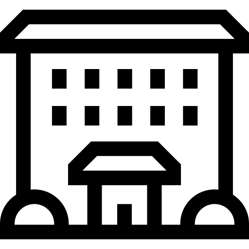Nursing home healthcare and medical nursing home house icon