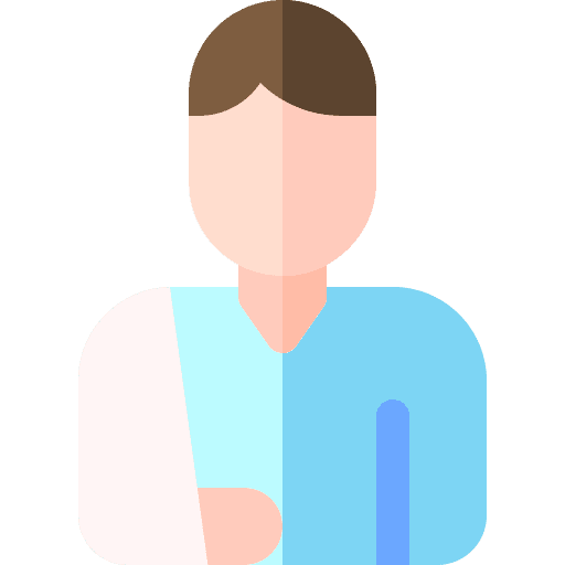 Arm plaster wounded healthcare and medical sling icon