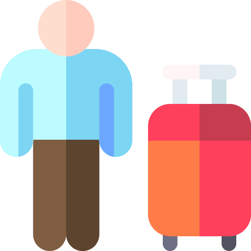 Refugee refugee adult travel icon Refugee refugee adult travel icon