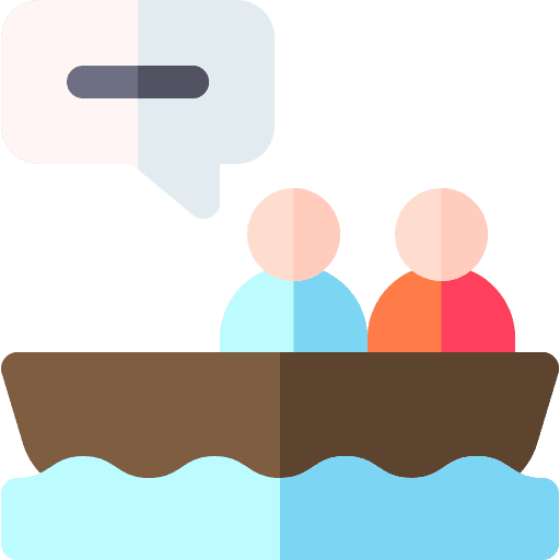 Refugee refugees immigrant rafting icon Refugee refugees immigrant rafting icon