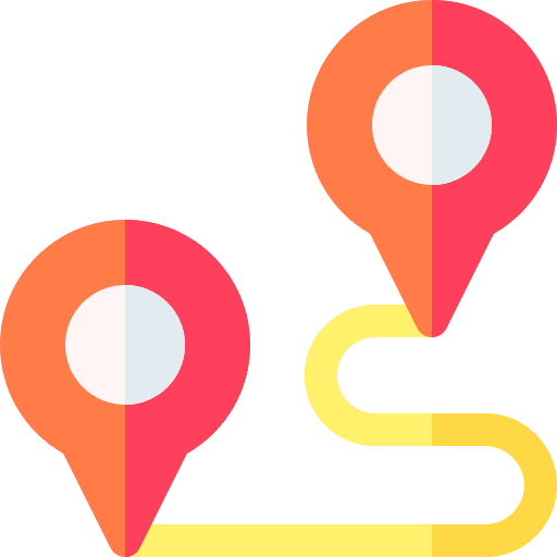 Route pin position route icon Route pin position route icon