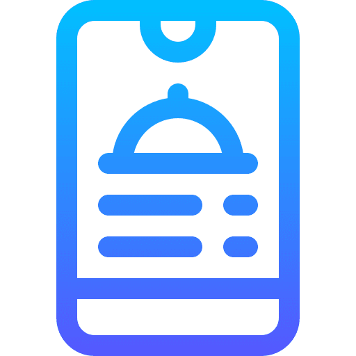 Order food smartphone food app order food icon