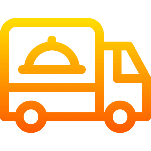 Delivery truck transportation transport food icon Delivery truck transportation transport food icon