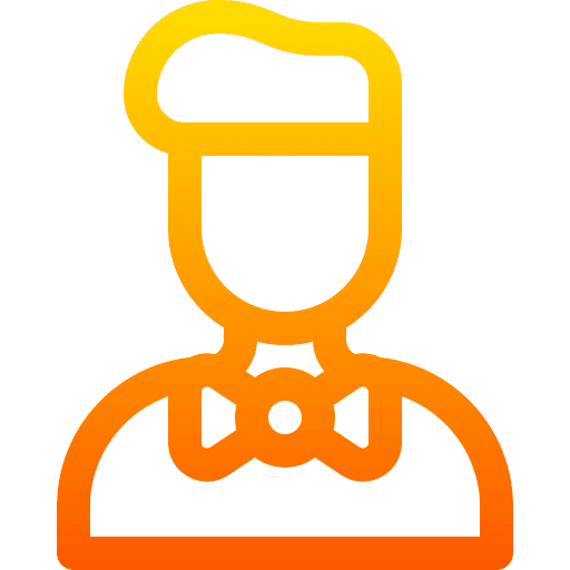 Waiter food user professions and jobs icon Waiter food user professions and jobs icon