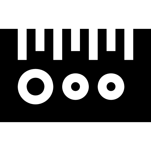 Ruler circle stencil tools icon
